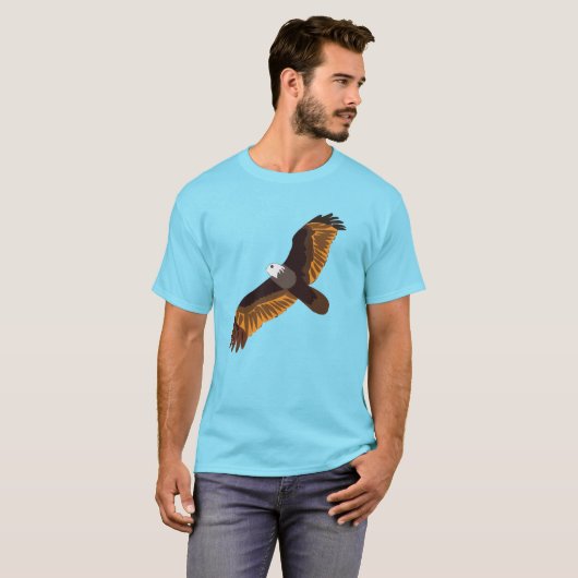 Flying Bald Eagle Bird T-shirt (Voorkant volledig)