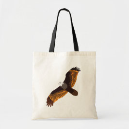 Flying Bald Eagle Bird Tote Bag
