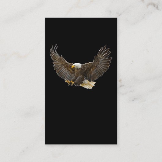 Flying Bald Eagle Birdwatch Visitekaartje (Voorkant)