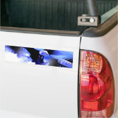 Flying Bald Eagle Bumpersticker (Op Truck)