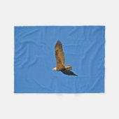 Flying Bald Eagle Fleece Blanket Deken (Voorkant (Horizontaal))