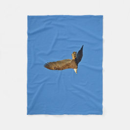 Flying Bald Eagle Fleece Blanket Deken