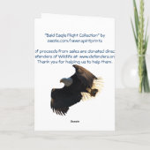 Flying Bald Eagle Free Spirit Dank je kaarten (Achterkant)