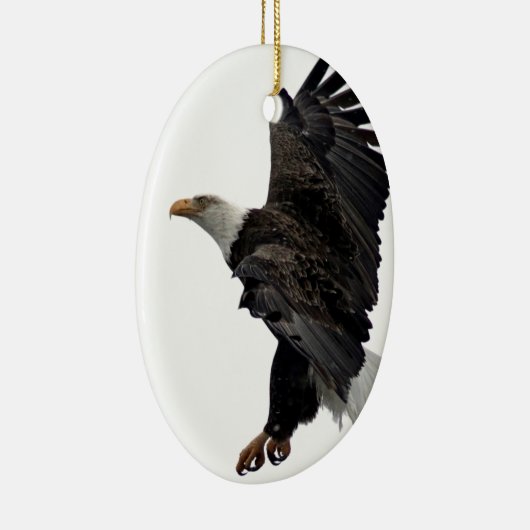 Flying Bald Eagle Keramisch Ornament (Rechts)