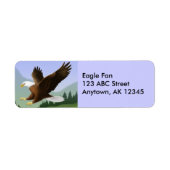 Flying Bald Eagle Label (Voorkant)