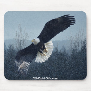 Flying Bald Eagle Mousepad Muismat