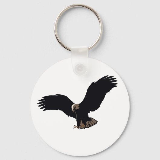 Flying Bald Eagle Sleutelhanger (Voorkant)