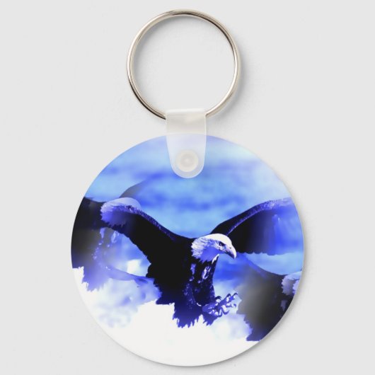 Flying Bald Eagle Sleutelhanger (Voorkant)
