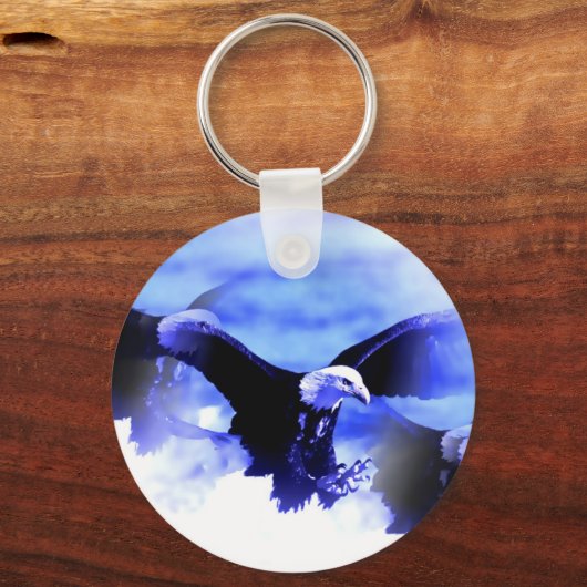 Flying Bald Eagle Sleutelhanger (Voorkant)