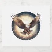Flying Bald Eagle Sparkling Wijnetiket (Enkel label)