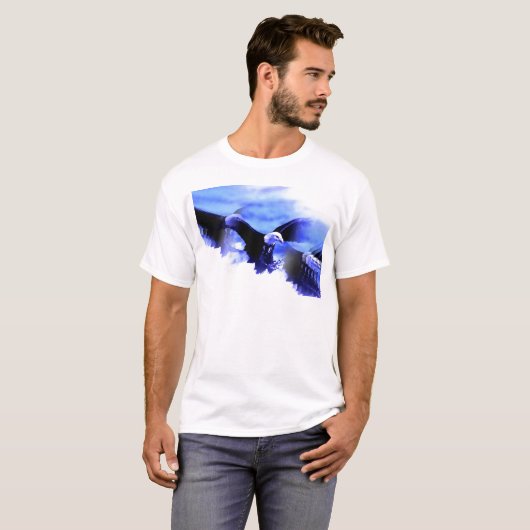 Flying Bald Eagle T-shirt (Voorkant volledig)