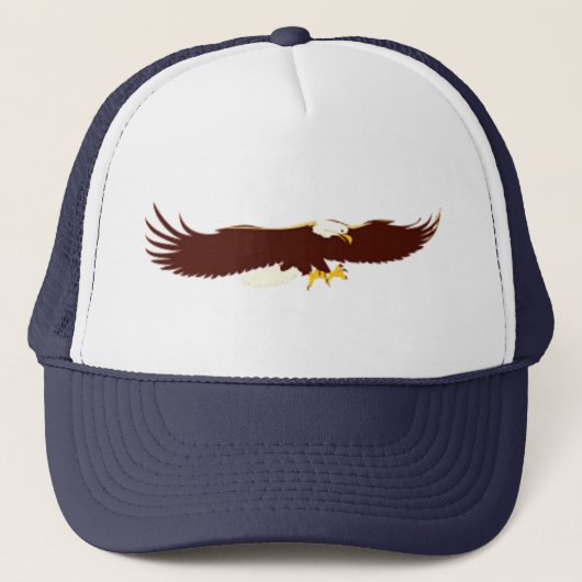Flying Bald Eagle Trucker Pet (Voorkant)