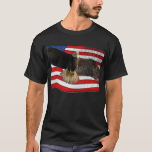 Flying Bald Eagle USA Patriottische Gift T-shirt