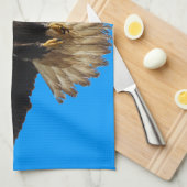 Flying Bald Eagle Wildlife Gift Theedoek (Quarter Fold)
