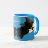 Flying Bald Eagle Wildlife Supporter Mok (Voorkant rechts)