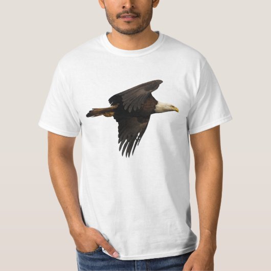 Flying Bald Eagle Wildlife T-shirt (Voorkant)