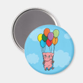 Flying Balloon Pig Magneet (Voorkant / Achterkant)