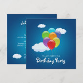 Flying Balloons Kaart (Voorkant / Achterkant)