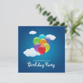 Flying Balloons Kaart (Staand voorkant)