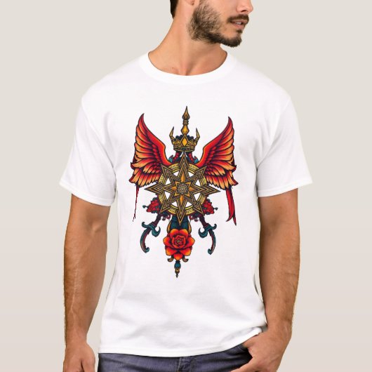 Flying Bard-Tattoo T-shirt (Voorkant)