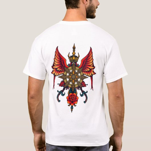 Flying Bard-Tattoo T-shirt (Achterkant)