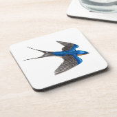 Flying Barn Swallow Bier Onderzetter (Linkerzijde)