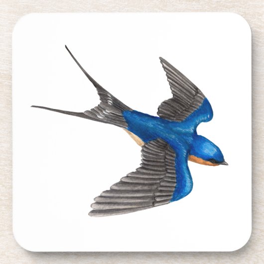 Flying Barn Swallow Bier Onderzetter (Voorkant)