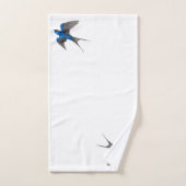 Flying Barn Swallow Bird Art Bad Handdoek (Handdoek)