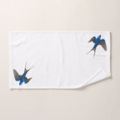 Flying Barn Swallow Bird Art Bad Handdoek (Handdoek)