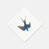 Flying Barn Swallow Bird Art Servet (Hoek)
