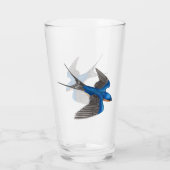 Flying Barn Swallow Glas (Achterkant)