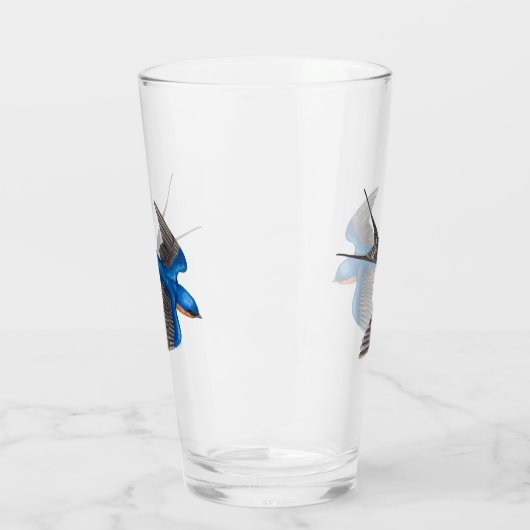 Flying Barn Swallow Glas (Links)