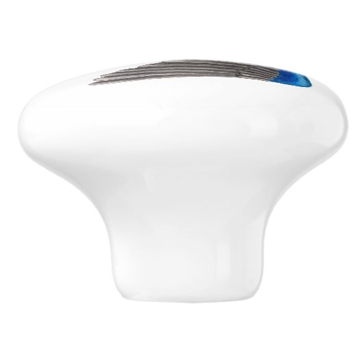 Flying Barn Swallow Keramische Knop (Zijkant)