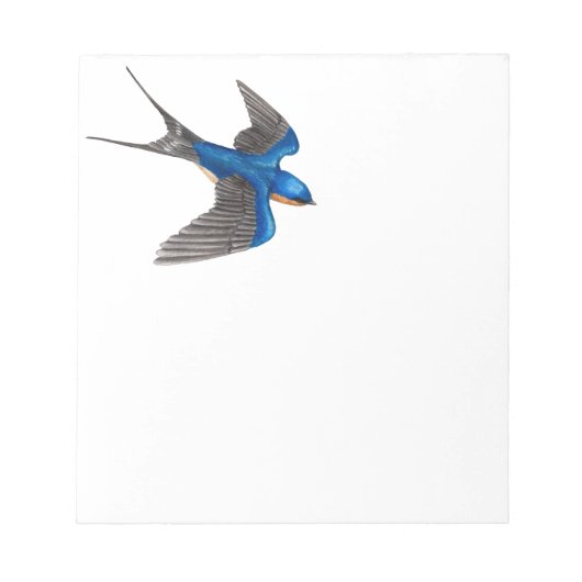 Flying Barn Swallow Note Pad Notitieblok (Voorkant)