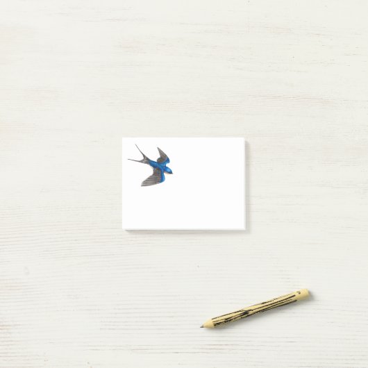 Flying Barn Swallow Post-it® Notes (Op bureau)