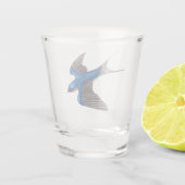 Flying Barn Swallow Shot Glas (Achterkant)