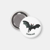 Flying Bat – Aangepaste tekst & gesneden vinyl Magneet (Voorkant / Achterkant)