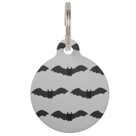 Flying Bat Halloween Dog ID Label Huisdierpenning