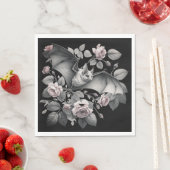 Flying Bat Halloween Servet (Insitu)