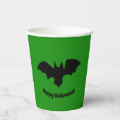 Flying Bat on Green Papieren Bekers (Voorkant)