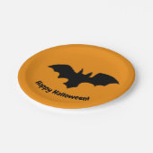 Flying Bat on Orange Papieren Bordje (Gekanteld)