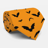 Flying Bat on Orange Stropdas (Opgerold)