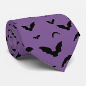 Flying Bat on Purple Stropdas (Opgerold)