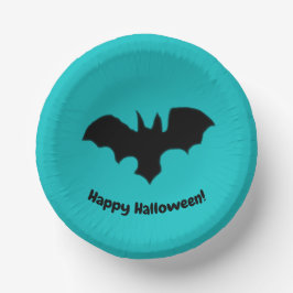 Flying Bat on Teal Papieren Kommen