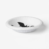 Flying Bat on white Paper Bowls Papieren Kommen (Gebogen)