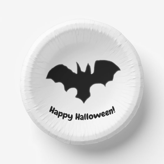 Flying Bat on white Paper Bowls Papieren Kommen (Voorkant)