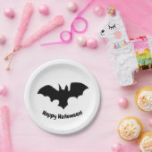 Flying Bat on White Papieren Bordje (Feest)