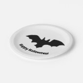 Flying Bat on White Papieren Bordje (Gekanteld)