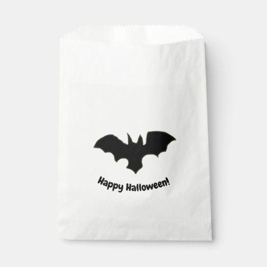Flying Bat on yellow favor bag Bedankzakje (Voorkant)