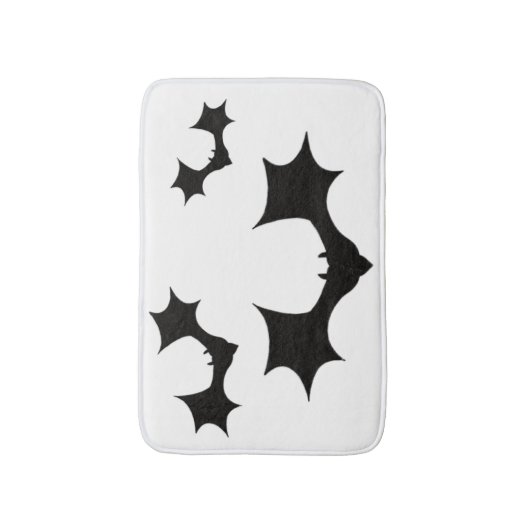 Flying Bats Bath Mat (Voorkant Verticaal)
